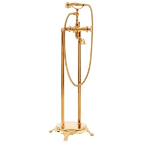 Grifo para bañera de pie acero inoxidable dorado 99,5