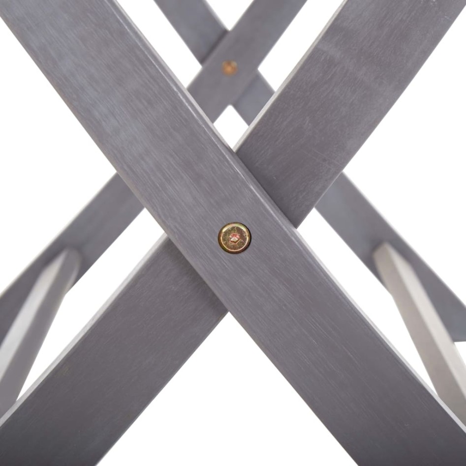 Mesa de jardín plegable madera maciza de acacia 160x85x75