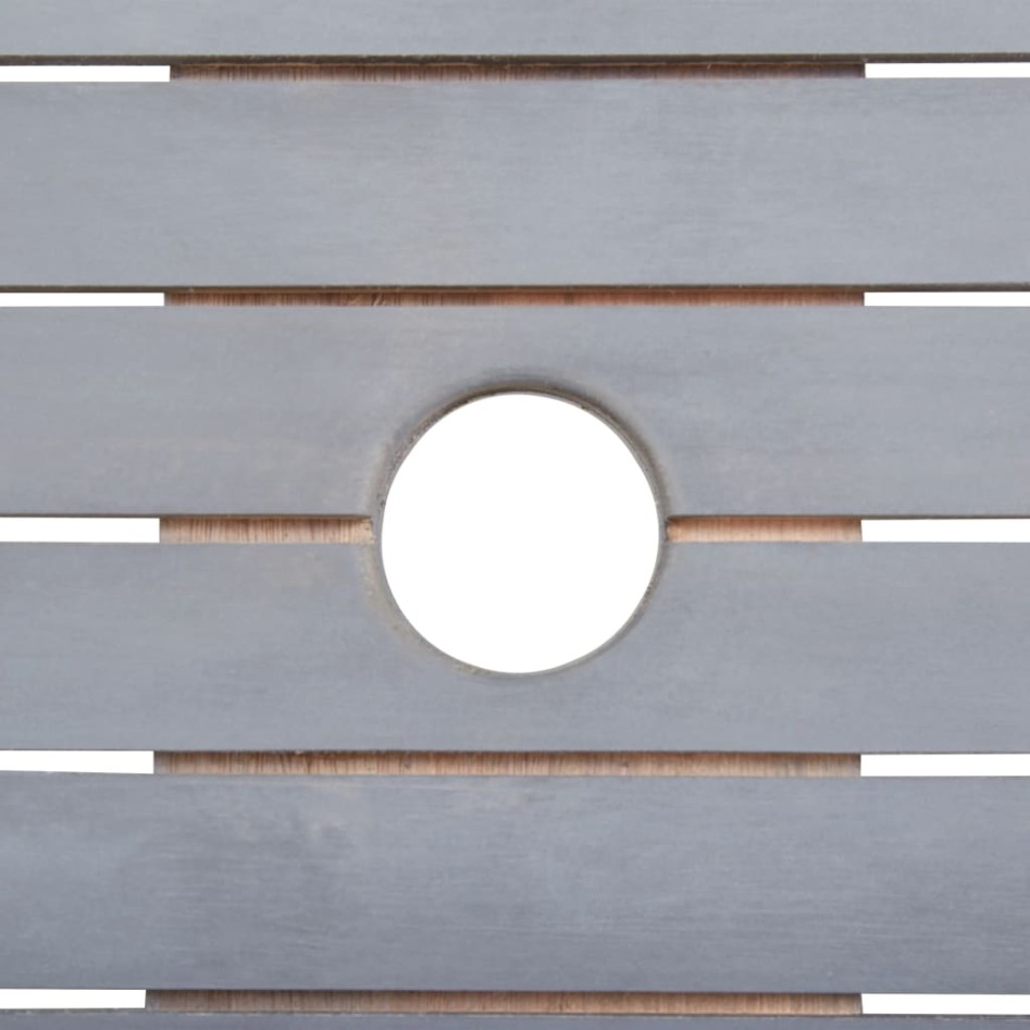 Mesa de jardín plegable madera maciza de acacia 160x85x75