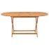Mesa jardín plegable 160x85x75 cm madera maciza de