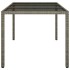 Mesa jardín vidrio templado ratán sintético 150x90x75 cm