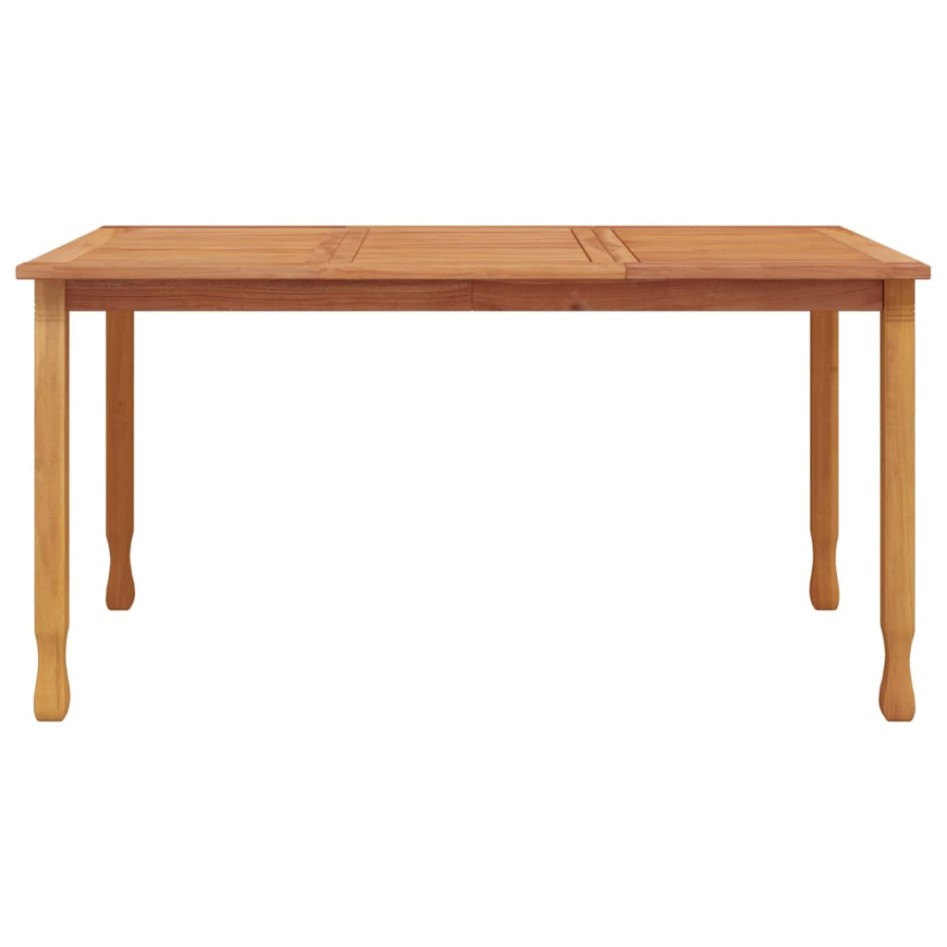 Mesa de comedor de jardín madera maciza de teca 150x90x75