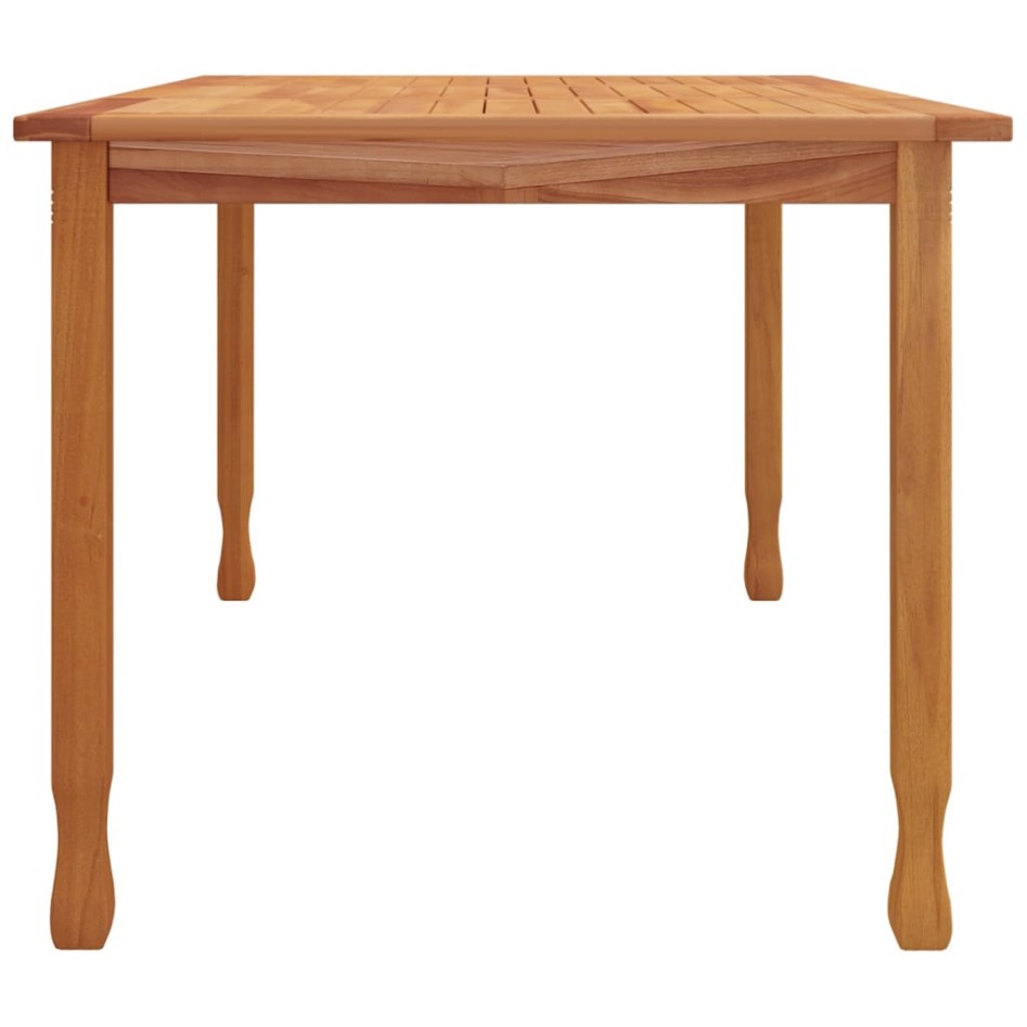 Mesa de comedor de jardín madera maciza de teca 150x90x75