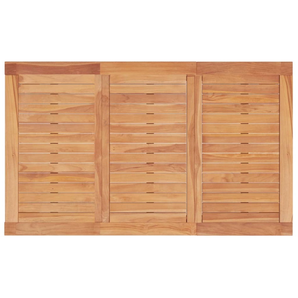 Mesa de comedor de jardín madera maciza de teca 150x90x75