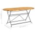 Mesa de jardín madera maciza de acacia ovalada 160x85x74