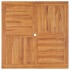 Mesa de comedor de jardín madera maciza de teca 110x110x75
