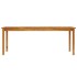 Mesa de jardín de madera maciza de acacia 200x100x74