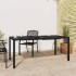 Mesa de jardín de acero gris antracita 165x80x72