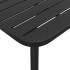 Mesa de jardín de acero gris antracita 100x100x71