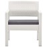 Set de muebles de jardín 4 piezas con cojines plástico
