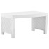 Set de muebles de jardín 4 piezas con cojines plástico
