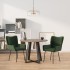 Sillas de comedor 2 unidades terciopelo verde