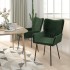 Sillas de comedor 2 unidades terciopelo verde