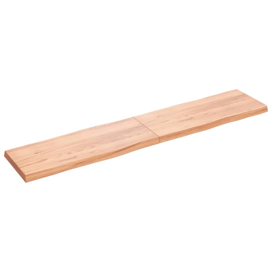 Tablero mesa madera tratada borde natural marrón