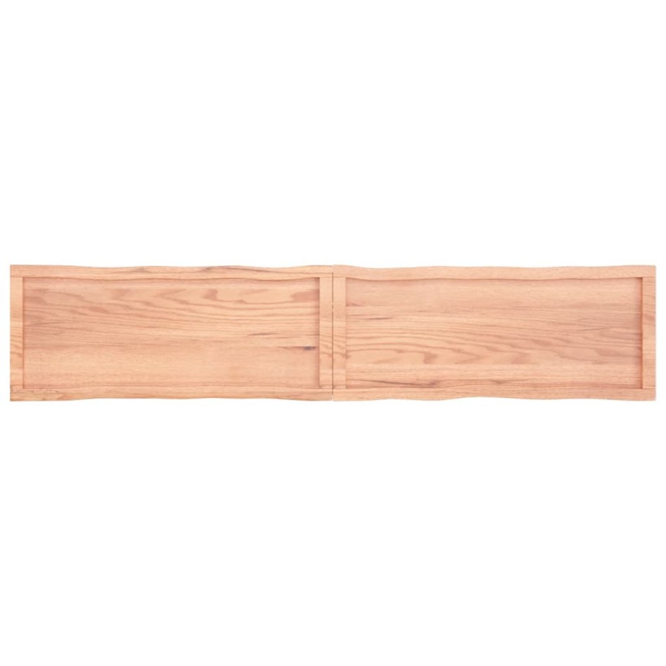 Tablero mesa madera tratada borde natural marrón