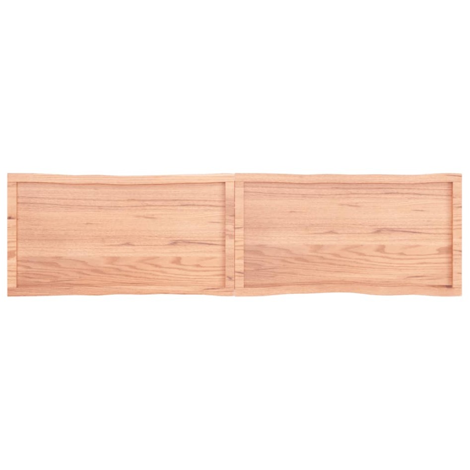 Tablero mesa madera tratada borde natural marrón