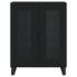 Aparador alto madera contrachapada negro 69,5x34x180