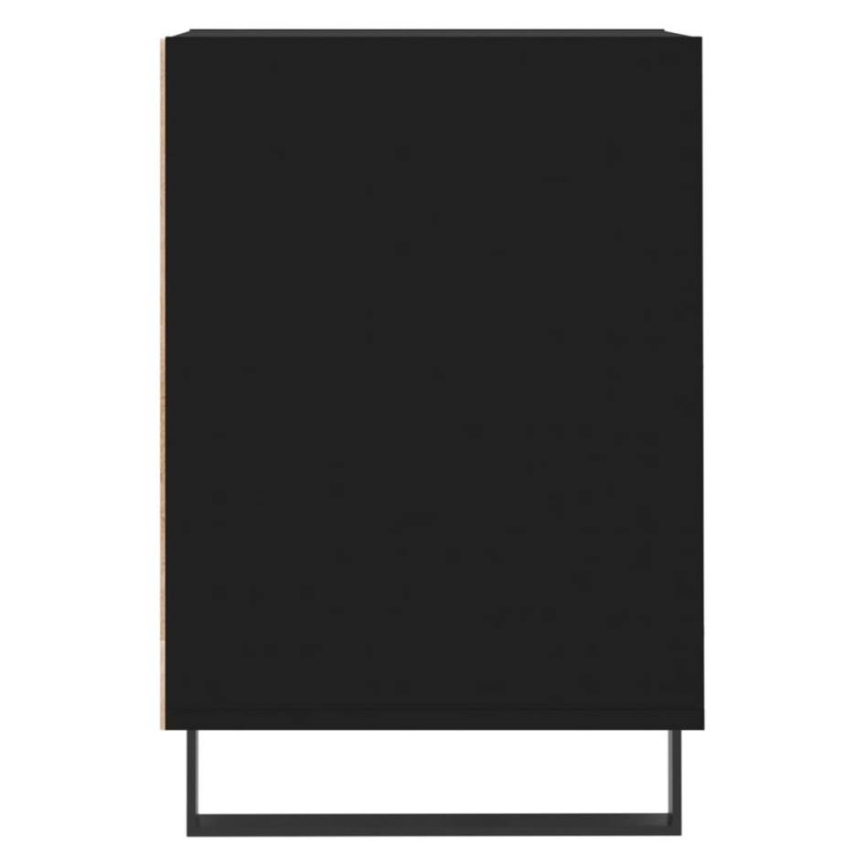 Mueble para TV madera contrachapada negro 160x35x55