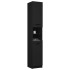 Armario de baño de madera contrachapada negro 32x34x188,5