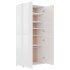 Mueble zapatero contrachapada blanco brillo 80x39x178