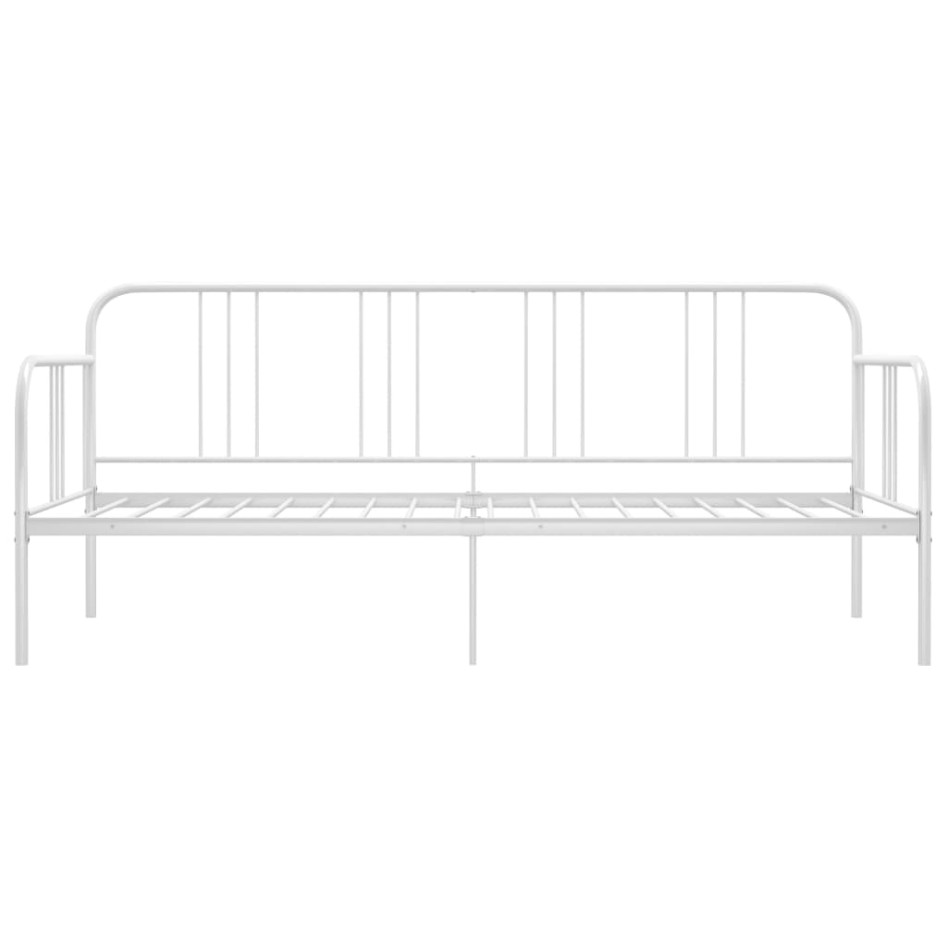 Estructura de sofá cama de metal blanco 90x200