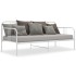 Estructura de sofá cama de metal blanco 90x200