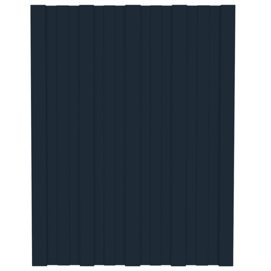 Panel para tejado acero galvanizado antracita 36 uds 60x45