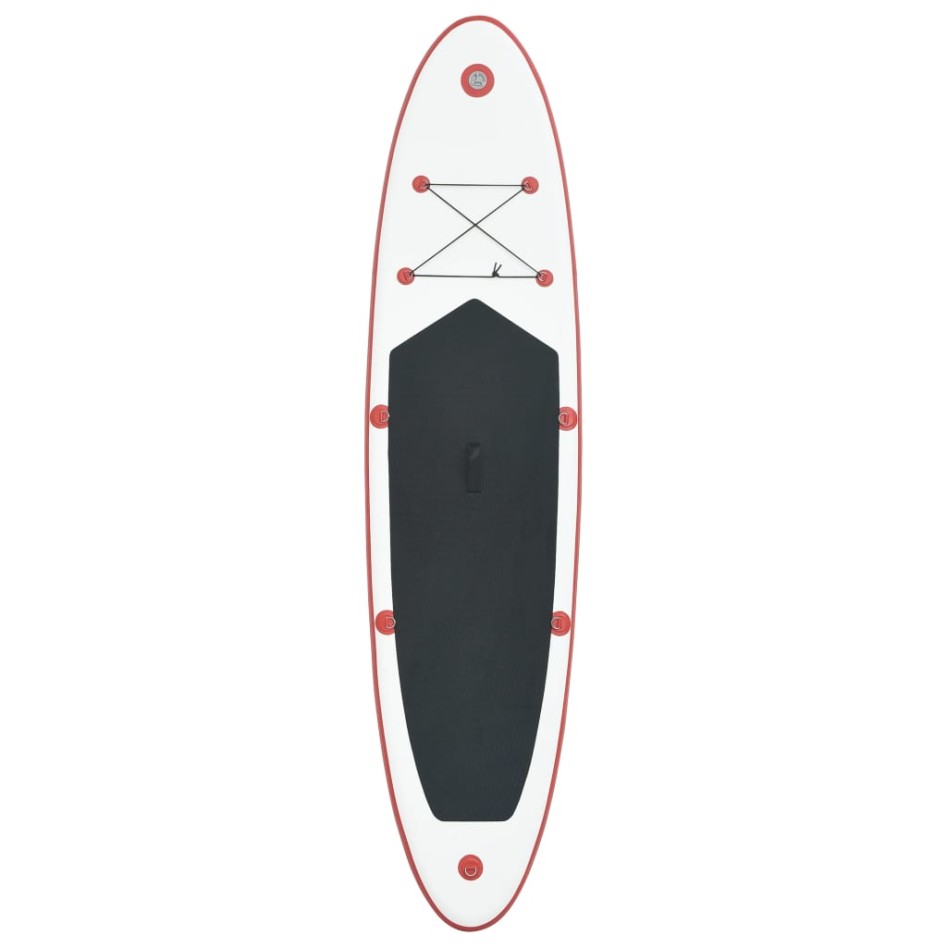 Set de paddel surf tabla SUP inflable rojo y