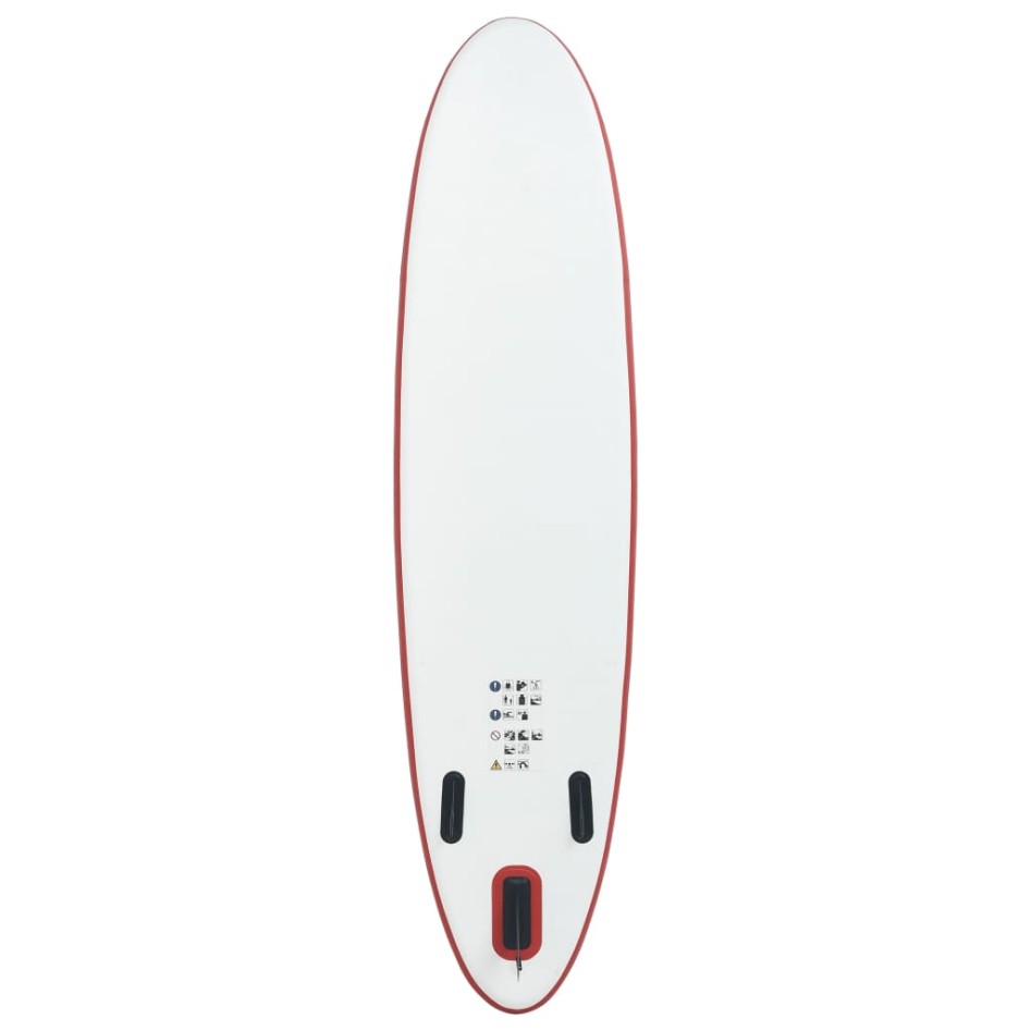 Set de paddel surf tabla SUP inflable rojo y