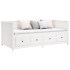 Sofá cama madera maciza de pino blanco 80x200