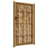 Puerta de jardín acero corten diseño bambú 105x180