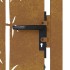 Puerta de jardín acero corten diseño bambú 105x180