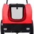 Remolque de bicicleta para mascotas cochecito 2 en 1 rojo
