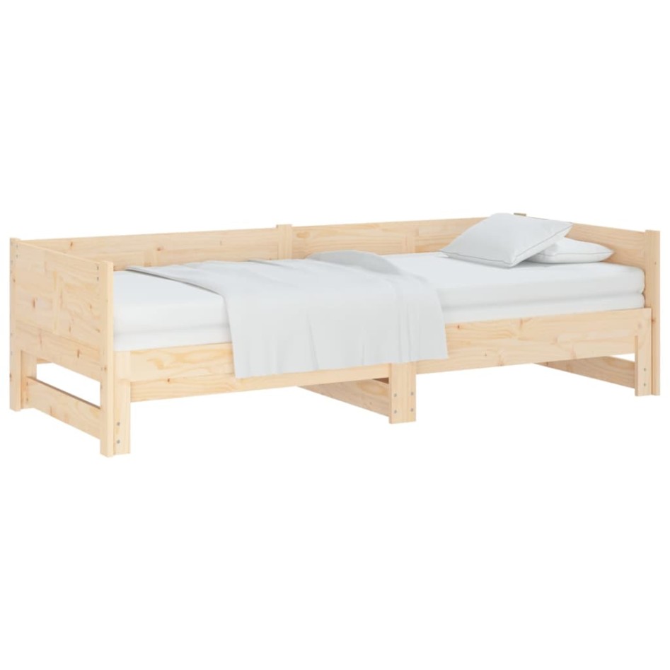 Sofá cama extraíble madera maciza de pino 2x(90x190)