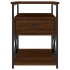 Mesitas noche 2 uds madera ingeniería marrón roble 40x42x55