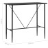 Mesa alta de cocina MDF negro 120x60x110