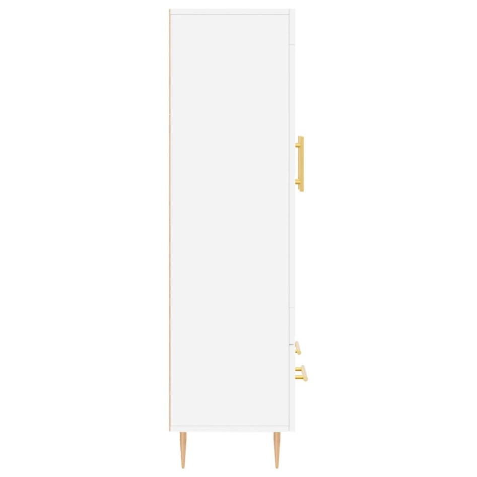 Aparador alto madera de ingeniería blanco 69,5x31x115