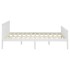 Estructura de cama de madera maciza de pino blanco 160x200
