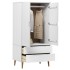 Armario MOLDE madera maciza de pino blanco 90x55x175