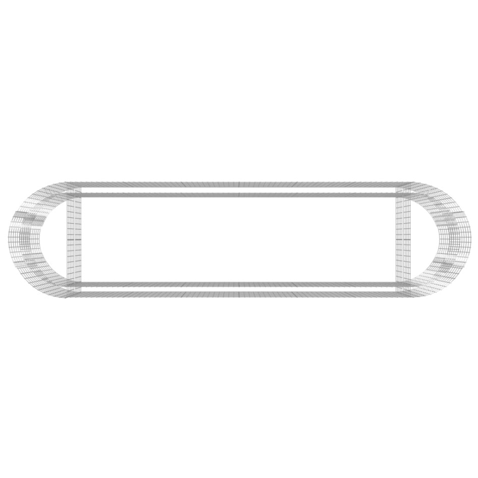 Arriate de gaviones de hierro galvanizado 400x100x100