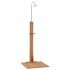 Ducha de jardín de madera maciza de teca 75x75x210