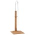 Ducha de jardín de madera maciza de teca 75x75x210