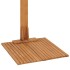 Ducha de jardín de madera maciza de teca 75x75x210