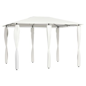 Cenador con cubiertas de postes crema 3x4x2,6 m 160