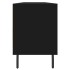 Mueble de TV madera contrachapada negro 150x30x44,5