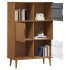 Aparador MOLDE madera maciza de pino marrón 90x35x133,5