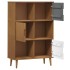 Aparador MOLDE madera maciza de pino marrón 90x35x133,5