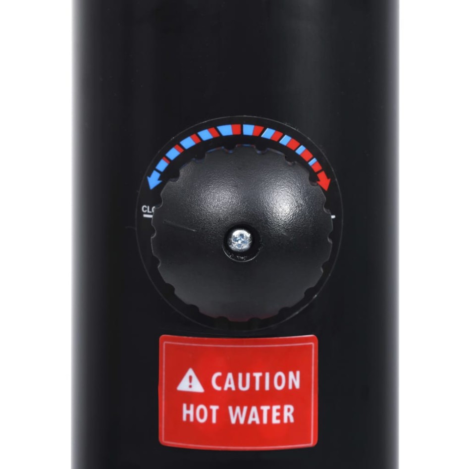 Ducha solar de jardín negro 215 cm 8