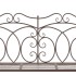 Banco de jardín 104 cm hierro color marrón