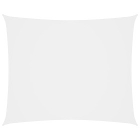 Toldo de vela rectangular tela Oxford blanco 5x7